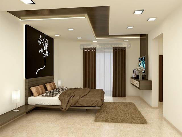 trần thạch cao phòng ngủ không gian vừa và nhỏ cho vợ chồng