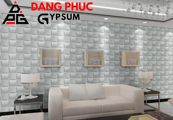 Thi công tấm nhựa 3D trang trí tường tại DangPhuc Gypsum
