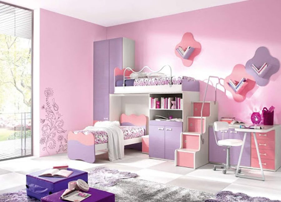 Màu sơn phòng ngủ đẹp hồng dễ thương