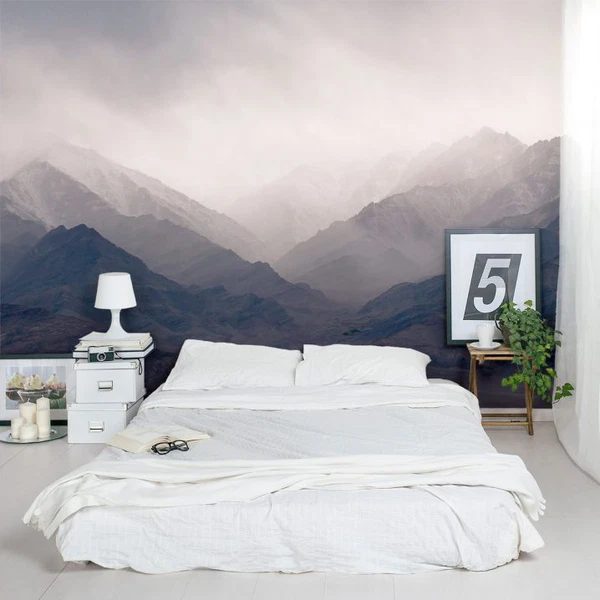 tranh phong cảnh dán tường phòng ngủ vợ chồng