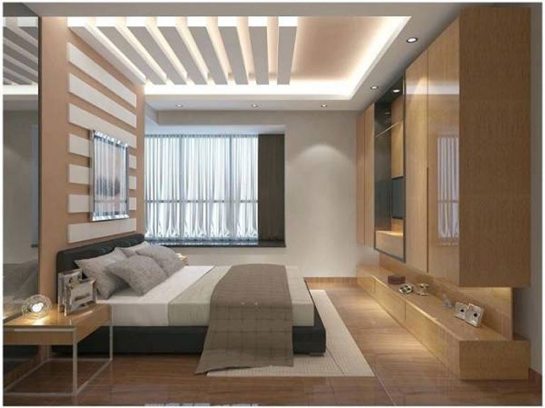 trần phòng ngủ đơn giản 3D