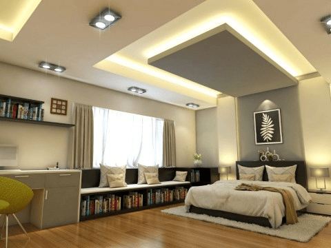Mẫu trần thạch cao phòng ngủ đơn giản hiện đại nhất năm 2022. 