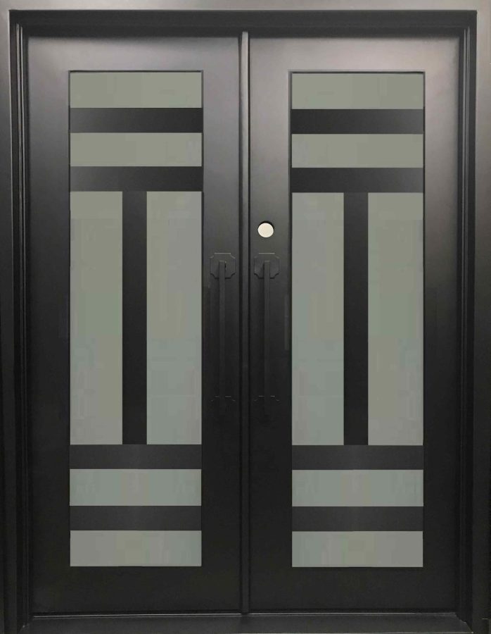Mẫu sơn cửa sắt màu đen 