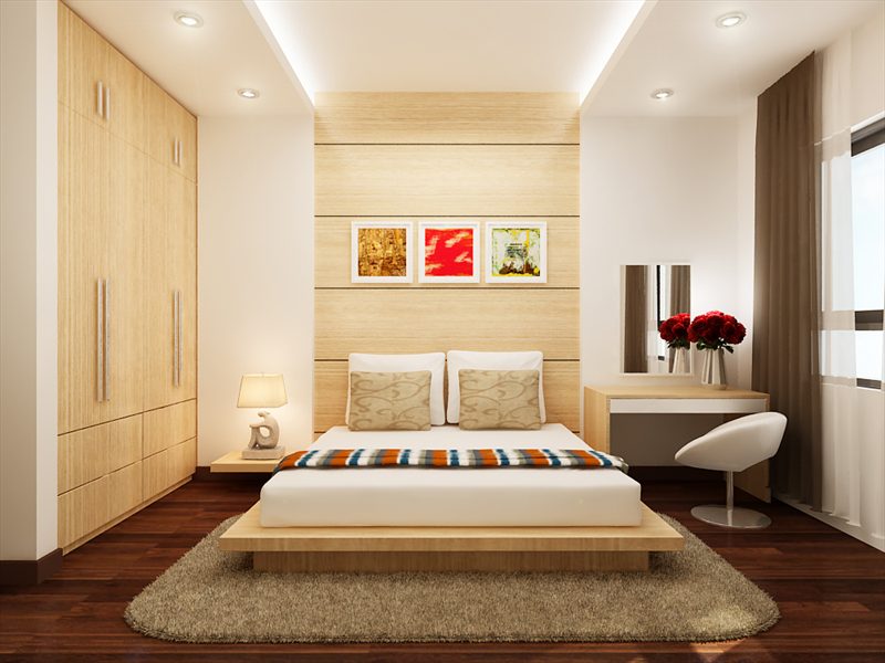 Hình ảnh mẫu trần thạch cao phòng ngủ hiện đại